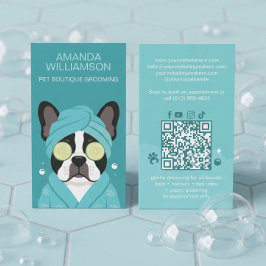Verwende Pet Kat Spa Verzorging Salon Professionee Visitekaartje