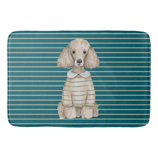 Verwende Poodle-hond Badmat (Voorkant)