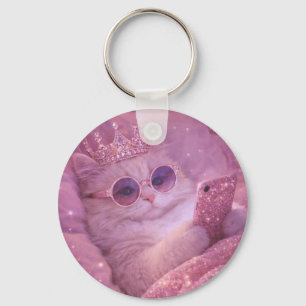 Verwende prinses kat sms'en in bed sleutelhanger