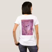 Verwende Prinses Kat Sms'end in Bed T-shirt (Achterkant volledig)