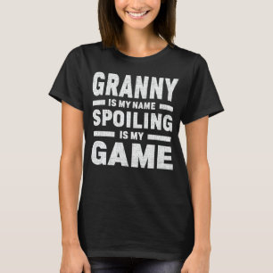 Verwennen oma Schattige oma Leuk citaat T-shirt