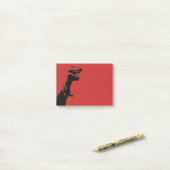 Verwerende Grafische Illustratie T-Rex Post-it® Notes (Op bureau)