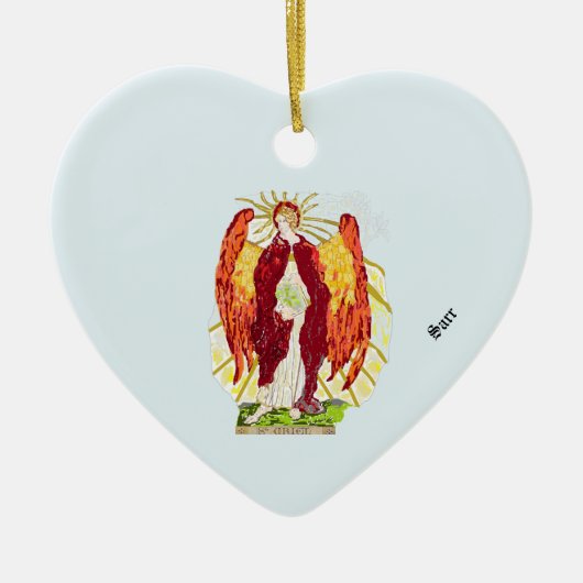 Verwerende partij: Archangel Uriel Keramisch Ornament (Voorkant)