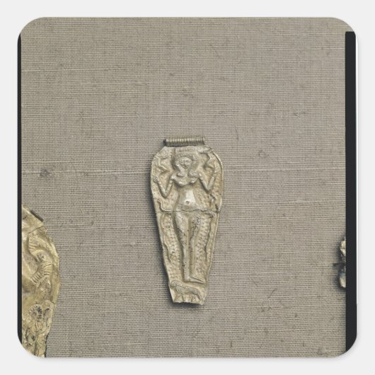 Verwerende partij die Astarte afschildert, godin v Vierkante Sticker (Voorkant)