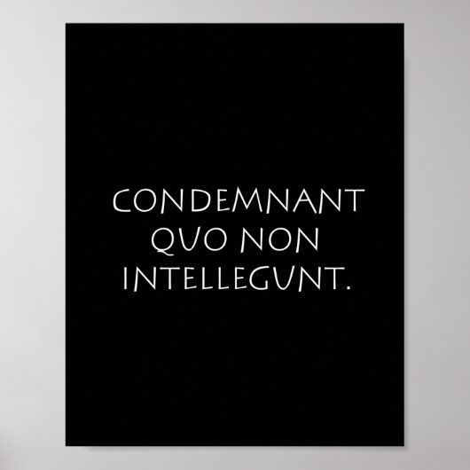 Verwerende partij quo niet-intellegunt poster (Voorkant)