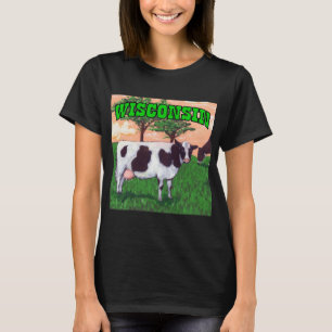 Verwerende Wisconsin Dairy Cow T-shirt