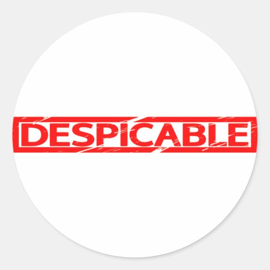 Verwerfbare stempel ronde sticker (Voorkant)