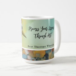 Verwerk je trauma met kunst mok. koffiemok