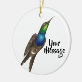 Verwerkt Hummingbird Bestie Gepersonaliseerd Keramisch Ornament (Links)