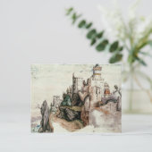 Verwerkt kasteel briefkaart (Staand voorkant)