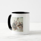 Verwerkt kasteel mok (Voorkant links)