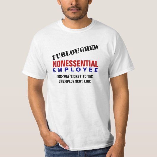 Verwerkt - niet-EssentialEmployee T-shirt (Voorkant)