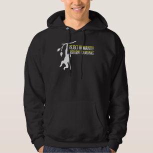 Verwerp de Humanitaire Terugkeer naar Monke Meme M Hoodie