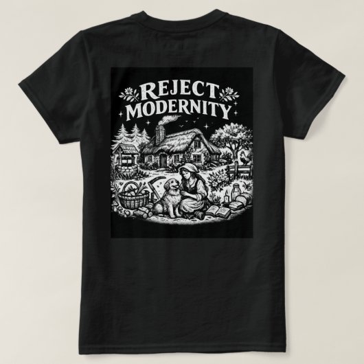 Verwerp moderniteit Dames T-shirt  (Design achterkant)