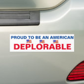 Verwerpelijke Amerikaanse trots Bumpersticker (Op auto)