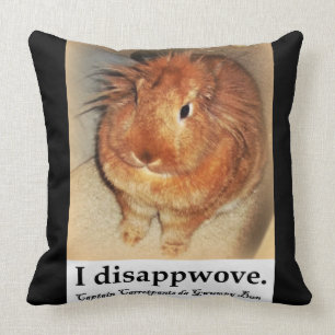 Verwerping van Bunny Rabbit Double Sided Pillow Kussen