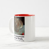 Verwerping van Bunny Rabbit Two Tone Mok (Voorkant links)