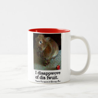 Verwerping van Bunny Rabbit Two Tone Mok
