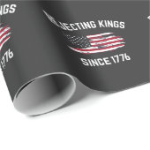 Verwerping van koningen sinds 1776 4 juli cadeaupapier (Rol Hoek)