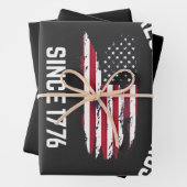 Verwerping van koningen sinds 1776 4 juli inpakpapier vel (In situ)