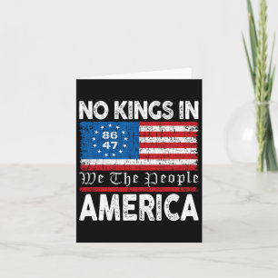 Verwerpt geen koningen in Amerika 1776 Verzet Poli Kaart