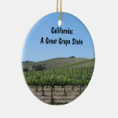 Verwerving: Schilderachtig Paso Robles Vineyard Keramisch Ornament (Rechts)