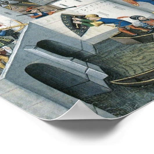 Verwerving van Constantinopel door de kruisvaarder Poster (Hoek)