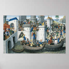 Verwerving van Constantinopel door de kruisvaarder Poster