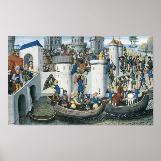 Verwerving van Constantinopel door de kruisvaarder Poster (Voorkant)