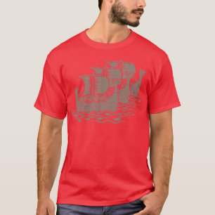 Verwerving van de Viking-houtsnippers Afdrukarm gr T-shirt