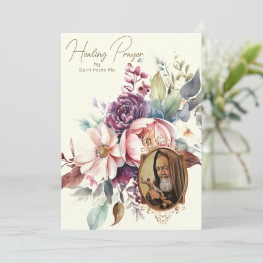 Verwerving van gebeden door de Kaart van St. Padre (Staand voorkant)