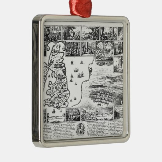 Verwerving van Gustavus II Adolphus Metalen Ornament (Rechts)