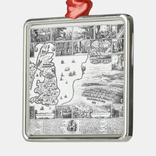 Verwerving van Gustavus II Adolphus Metalen Ornament (Links)