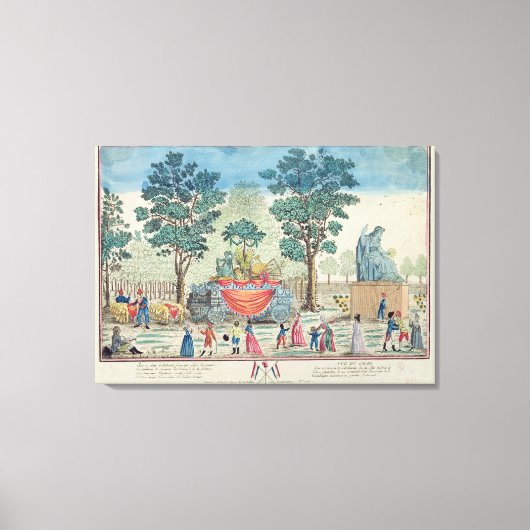 Verwerving van het Handvest van de Landbouw Canvas Afdruk (Voorkant)