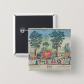 Verwerving van het Handvest van de Landbouw Vierkante Button 5,1 Cm (Voorkant /achterkant)