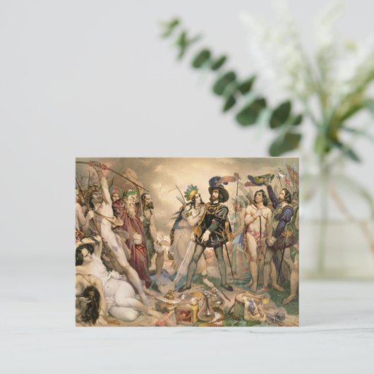 Verwerving van Mexico Briefkaart (Staand voorkant)