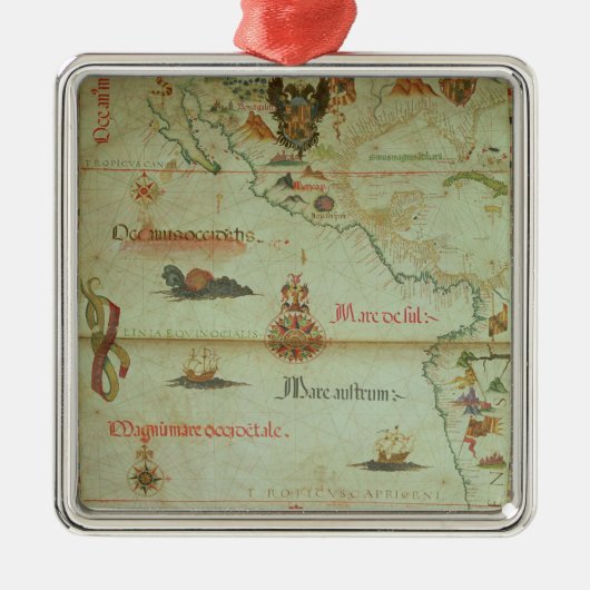 Verwerving van Mexico en Peru Metalen Ornament (Voorkant)