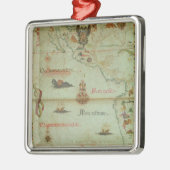 Verwerving van Mexico en Peru Metalen Ornament (Links)