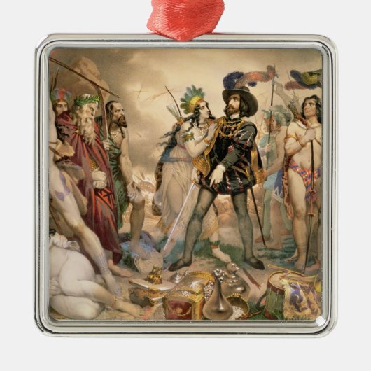 Verwerving van Mexico Metalen Ornament (Voorkant)