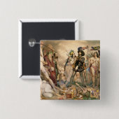 Verwerving van Mexico Vierkante Button 5,1 Cm (Voorkant /achterkant)