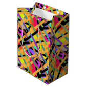 verweven bloem medium cadeauzakje (Achterkant Gekanteld)