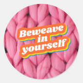 Verweven in je eigen Sticker (Voorkant)