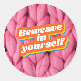 Verweven in je eigen Sticker