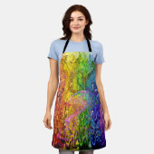 Verweven Magische Regenboog Schort (Gedragen)