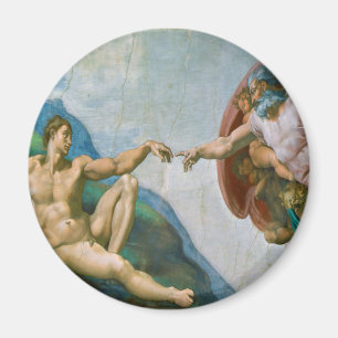 Verwezenlijking van Adam - Michelangelo 1475 - Magneet