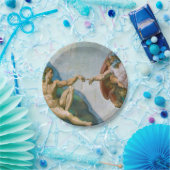 Verwezenlijking van Adam - Michelangelo 1475 - Papieren Bordje (Feest)