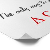 Verwezenlijking van Motivatie honkbal Poster (Hoek)