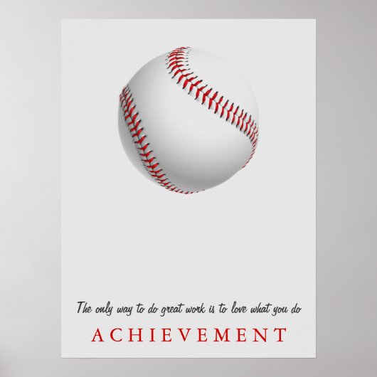 Verwezenlijking van Motivatie honkbal Poster (Voorkant)