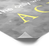 Verwezenlijking van Motivatie honkbal Poster (Hoek)