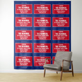 Verwijder achtergrond van de selfie van president  wandkleed (In situ)